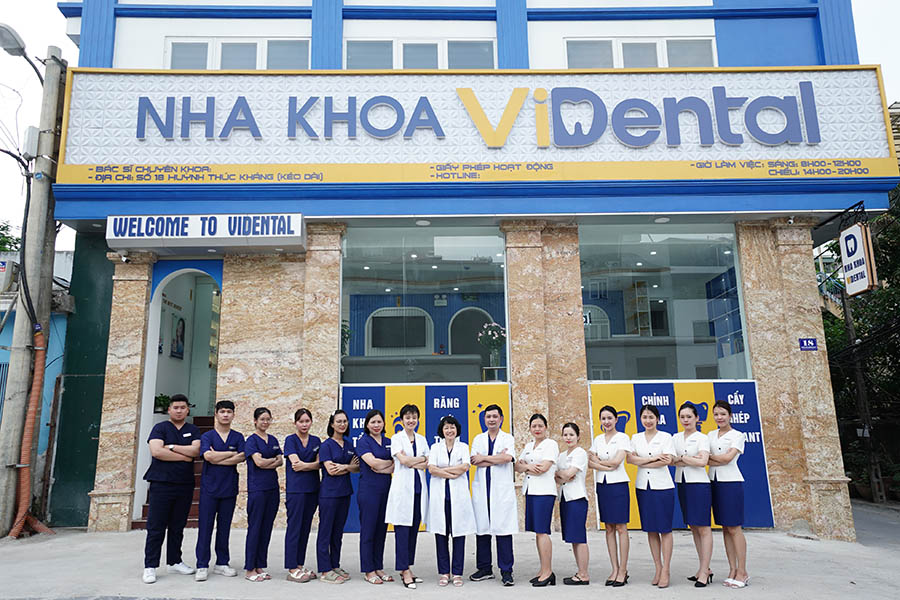 Nha khoa ViDental (cơ sở 6): 18 Huỳnh Thúc Kháng kéo dài, Đống Đa, Hà Nội